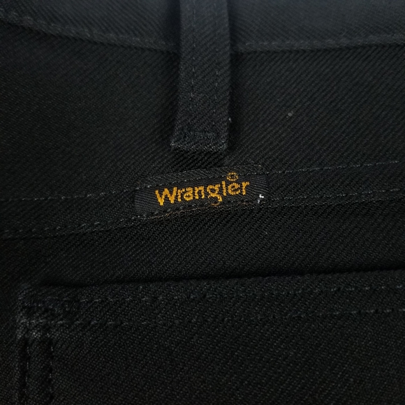 Wrangler 100% Polyester Pants Size 44 x *30 Black - Picture 6 of 11